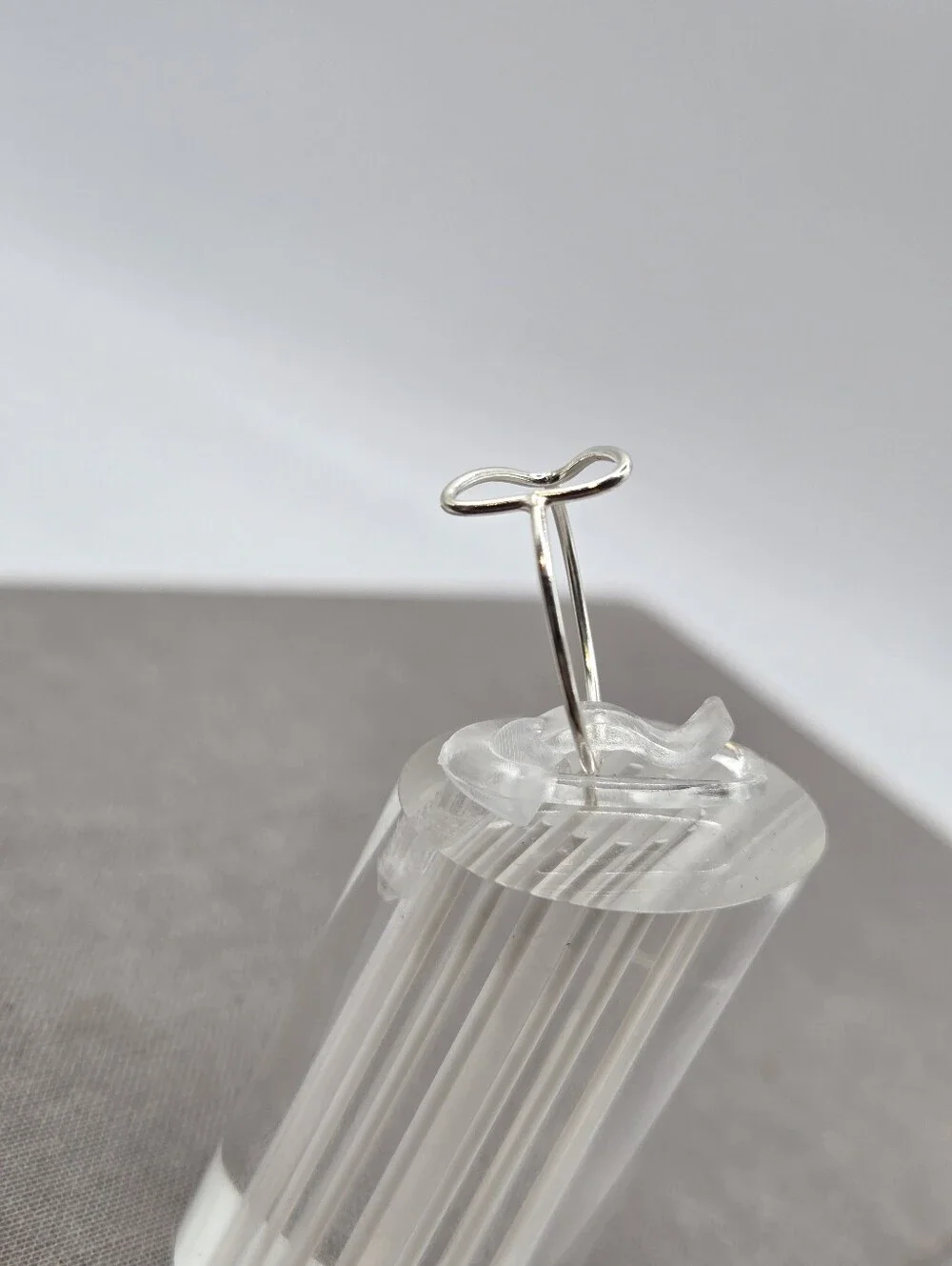 Sterling Silver Ring Wire Triangle Outline Size 8 Fairy Boho Dainty Delicate 925